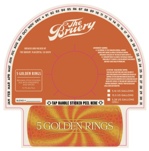 The Bruery 5 Golden Rings April 2024
