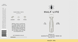 Manhattan Project Beer Co Half-life Hazy IPA April 2024
