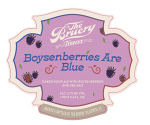 The Bruery Terreux Boysenberries Are Blue April 2024
