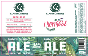 Captain Lawrence Brewing Company Tropi Gose April 2024