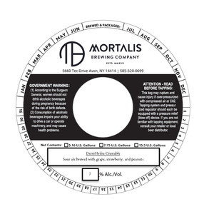 Mortalis Brewing Company Demihydra Crustable