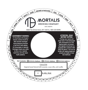 Mortalis Brewing Company Critical Hit