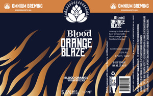 Blood Orange Blaze Witbier Style Ale