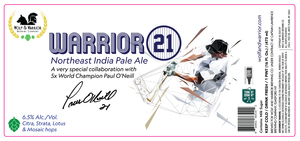Wolf & Warrior Brewing Company Warrior 21 Northeast India Pale Ale April 2024