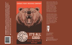 Corner Point Brewing Company It's All Good April 2024