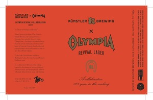KÜnstler Brewing Olympia Revival Collaboration