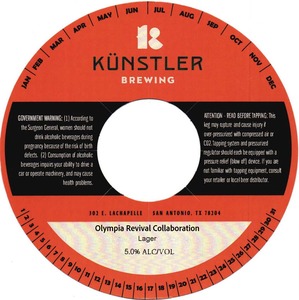 KÜnstler Brewing Olympia Revival Collaboration