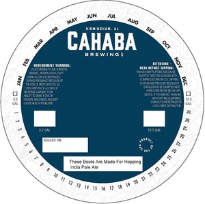 Cahaba Brewing Co. These Boots Are Made For Hopping India Pale Ale April 2024