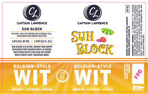 Captain Lawrence Brewing Company Sun Block