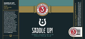 Saddle Up West Coast Style India Pale Ale May 2024