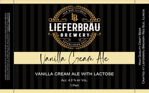 Lieferbrau Brewery Vanilla Cream Ale April 2024