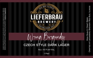 Lieferbrau Brewery Wrong Burgundy May 2024