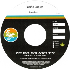 Zero Gravity Craft Brewery Pacific Cooler April 2024