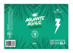 Aguante Agave Mexican Pale Lager May 2024