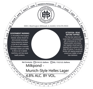 Millpond Brewing Milkpond May 2024