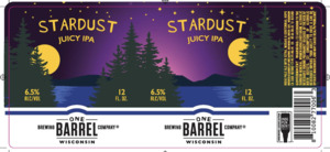 One Barrel Brewing Company Stardust Juicy IPA April 2024