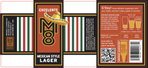 M8 Beer Excelente Mexican Style Lager April 2024