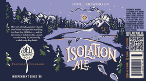 Odell Brewing Company Isolation Ale