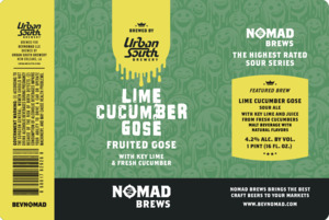Urban South By Nomad Brews Lime Cucumber Gose