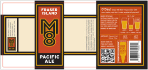 M8 Beer Fraser Island Pacific Ale May 2024