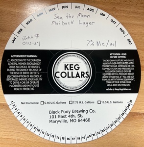 Black Pony Brewing Co Sea The Moon Maibock Lager April 2024