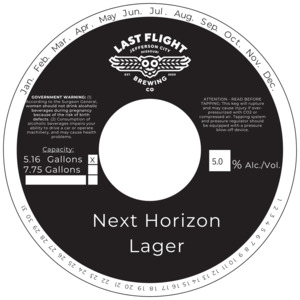 Last Flight Brewing Co. Next Horizon Lager