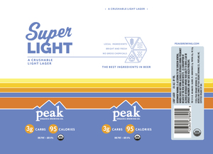 Peak Organic Brewing Co. LLC Super Light April 2024