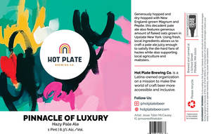 Hot Plate Brewing Co. Pinnacle Of Luxury Hazy Pale Ale