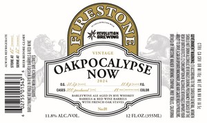 Firestone Walker Brewing Company Oakpocalypse Now May 2024