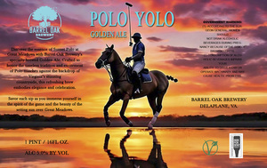 Barrel Oak Brewery Polo Yolo Golden Ale