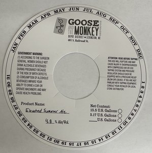 Goose And The Monkey Brewhouse Elevated Summer Ale April 2024