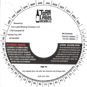 Torn Label Brewing Company High Tai