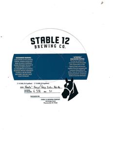 Stable 12 Brewing Company Howlin' Hazy April 2024