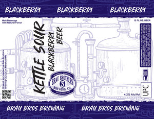 Brau Brothers Brewing Co, Ll Kettle Sour Blackberri May 2024