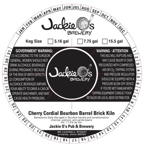 Jackie O's Cherry Cordial Bourbon Barrel Brick Kiln