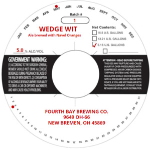 Fourth Bay Brewing Company Wedge Wit