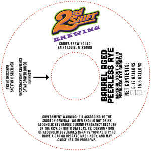 2nd Shift Brewing Peerless Rye Liquid Spiritual Delight May 2024