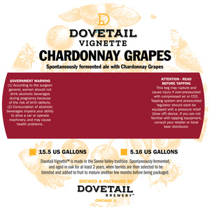 Dovetail Brewery Chardonnay Grapes May 2024