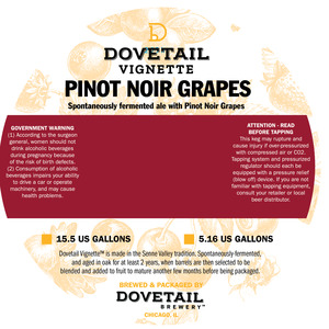 Dovetail Brewery Pinot Noir Grapes May 2024