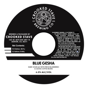 Crooked Stave Blue Gesha May 2024