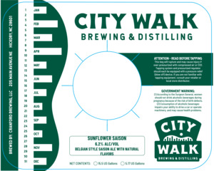 City Walk Brewing Sunflower Saison