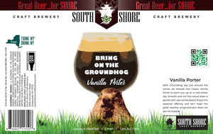 South Shore Craft Brewery Groundhog Porter
