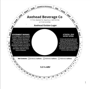 Axehead Golden Lager May 2024