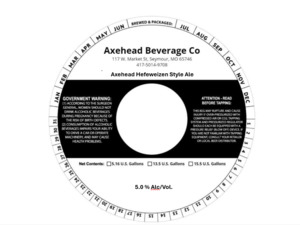 Axehead Hefeweizen May 2024