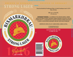 Bismarkhbrau Strong Lager 