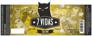 7 Vidas Cerveza Artesanal Cat IPA May 2024