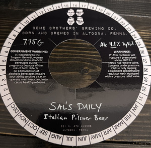 Behe Brothers' Brewing Co. Sal's Daily