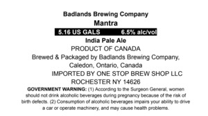 Badlands Brewing Mantra