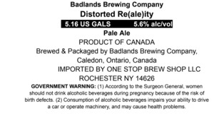 Badlands Brewing Distorted Re(ale)ity