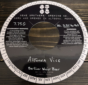 Behe Brothers' Brewing Co. Altoona Vice May 2024